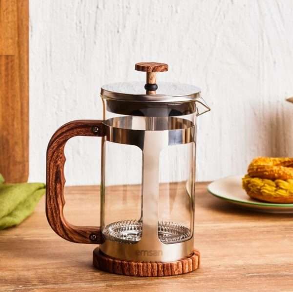 Emsan Naturel Çelik French Press