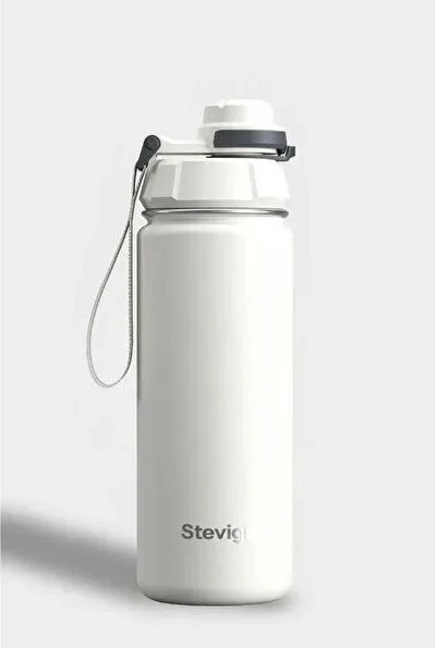 Stevig ST-220 1 Hand Leak-Proof Sızdırmaz Çelik Termos 500ML Star White