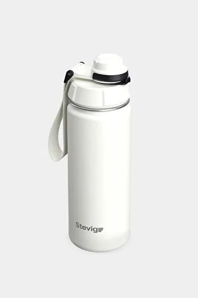 Stevig ST-220 1 Hand Leak-Proof Sızdırmaz Çelik Termos 500ML Star White - Görsel 3
