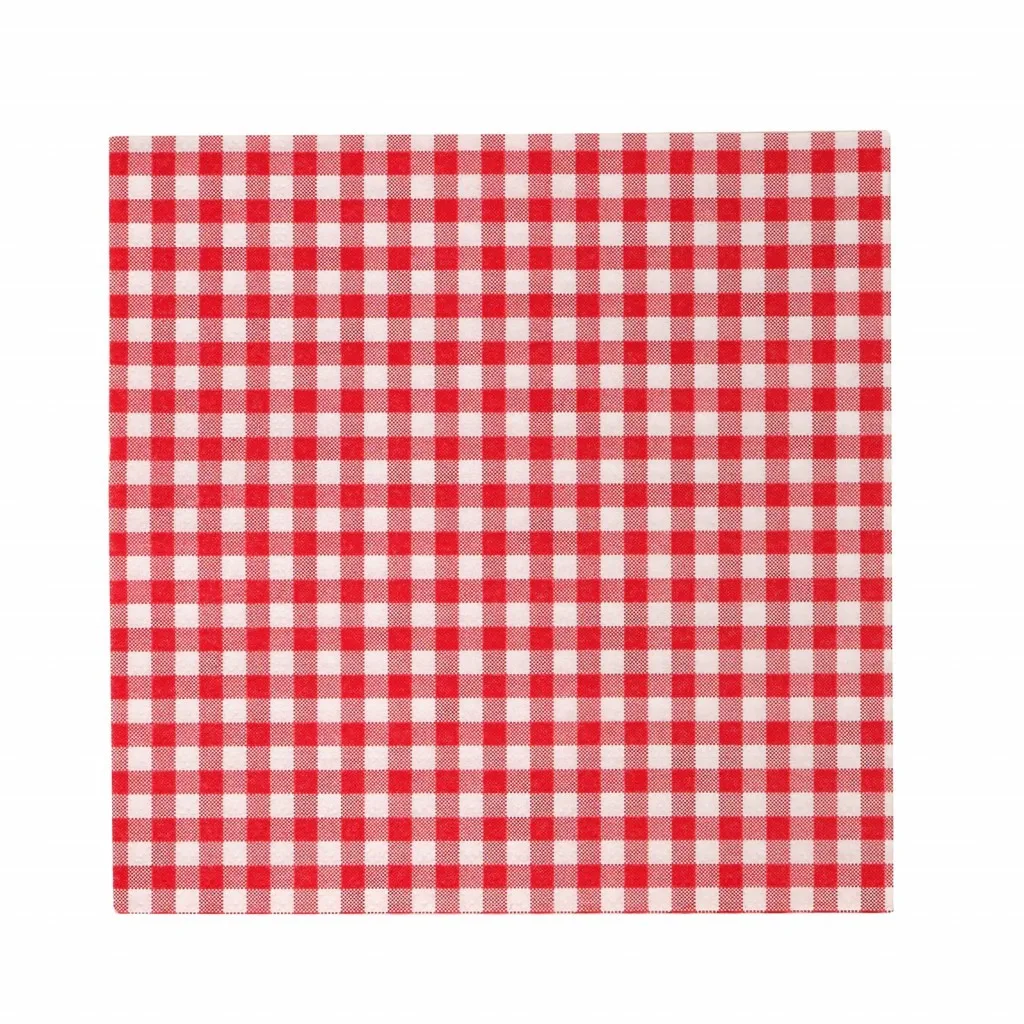 Ersan Home Plaid 33x33cm 20Li Kağıt Peçete Kırmızı