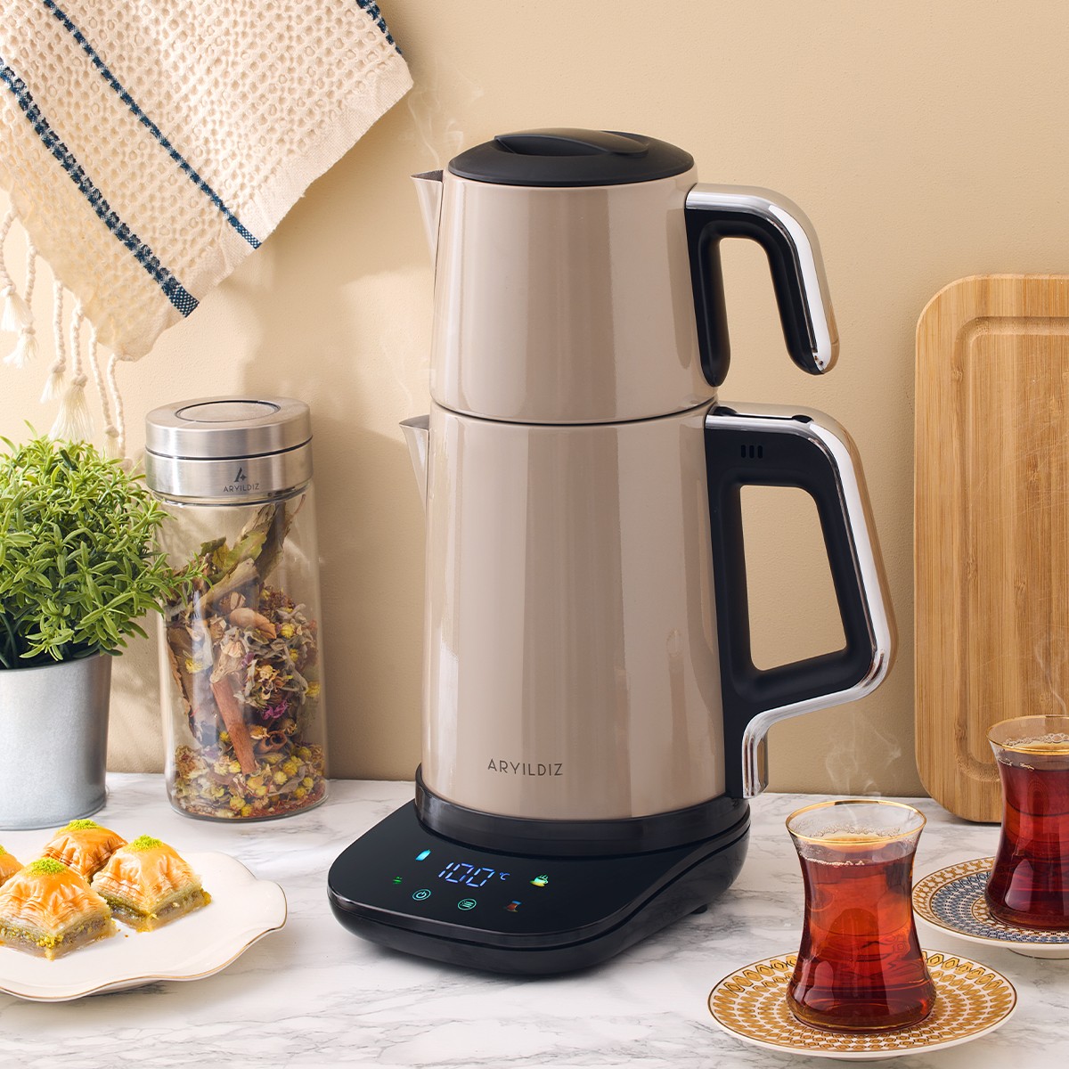 Aryıldız Vision Steel Çay Makinesi - Görsel 2