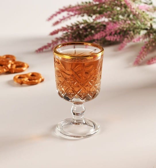 Paşabahçe 51718 6Lı Timeless Golden Touch Yaldızlı Kahve Yanı Su Bardağı - Görsel 3