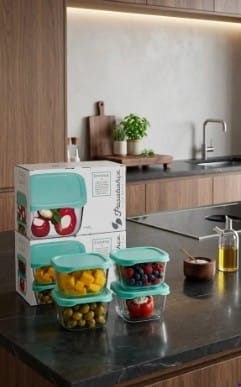 Paşabahçe 53223 4Lü SnowBox Saklama Kabı - Görsel 3