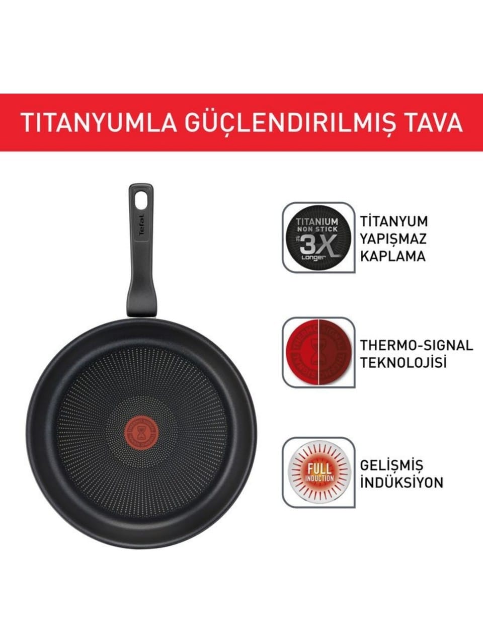 Tefal Titanium Force 3X Tava - Görsel 4